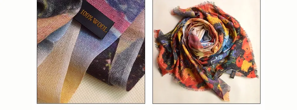 Шарфы из чистой шерсти, дизайн размера плюс, шерстяной шарф, модный элегантный брендовый женский шарф из пашмины, подходит ко всему, теплый зимний шарф, шаль
