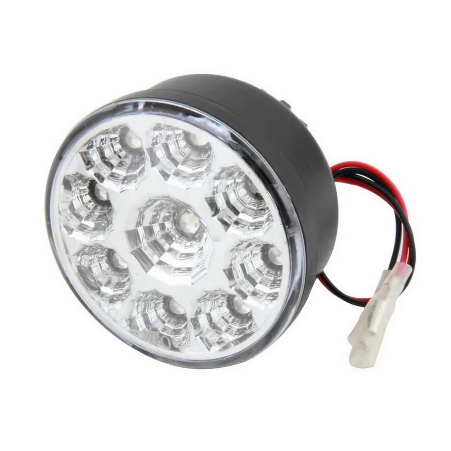 

2pcs/Pair Universal 9 LED Round Daytime Driving Running Light DRL Car Fog Lamp Headlight For Off-Road Car Truck