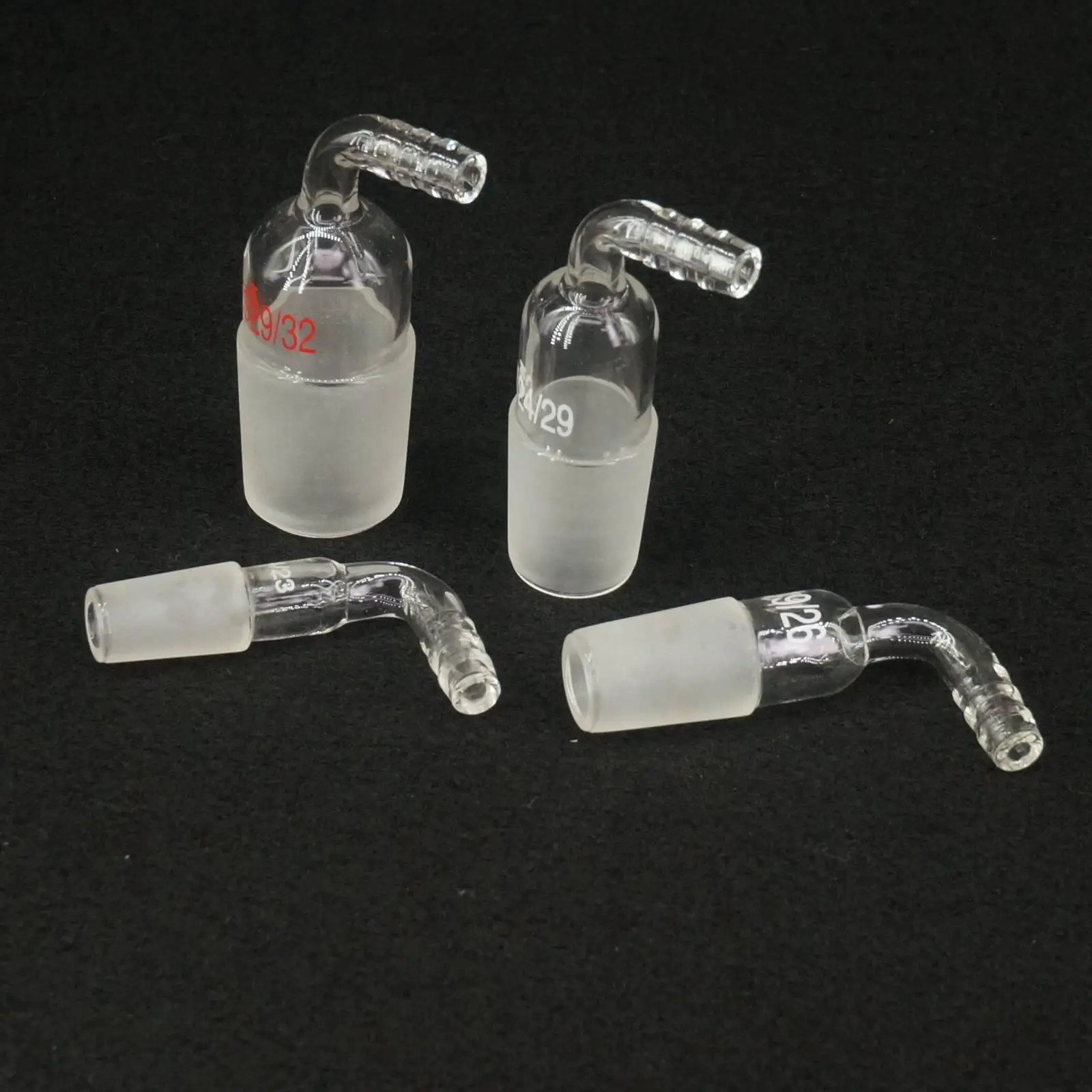 

Lab Supplies 14/19 19/26 24/29 29/32 Joint 90 Degree Bend Hose Inlet Connection Adapter Laboratory Glassware