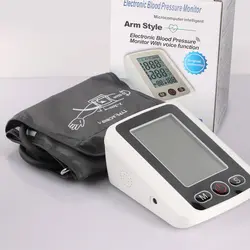 Режим памяти кровяное давление монитор медицинское оборудование ЖК-экран автоматический тонометр верхняя рука кровяное давление монитор