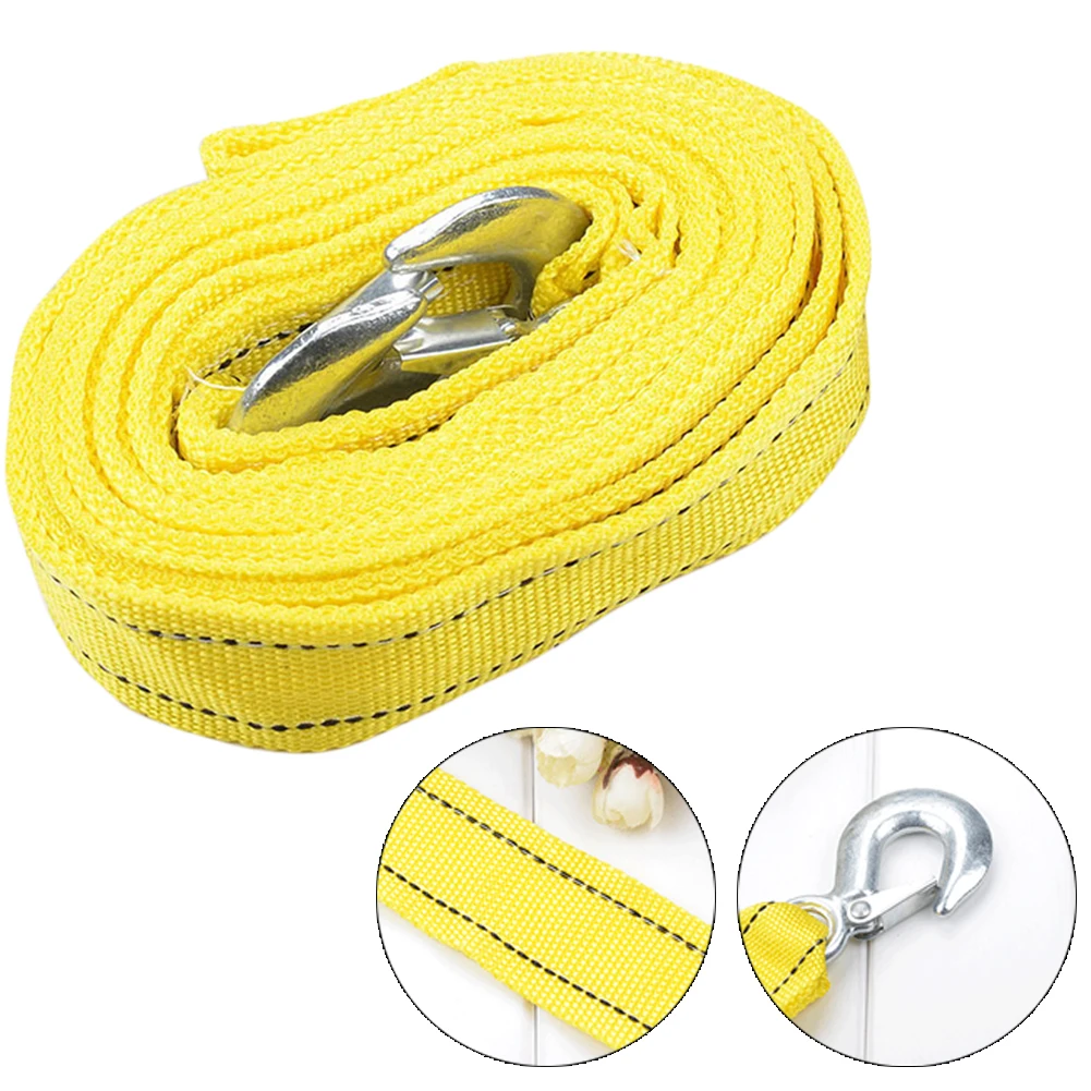 4 M الطوارئ استخدام التلفريك سحب كابل النايلون الجر حبل حزام سميكة المزدوج طبقة مدمن مخدرات