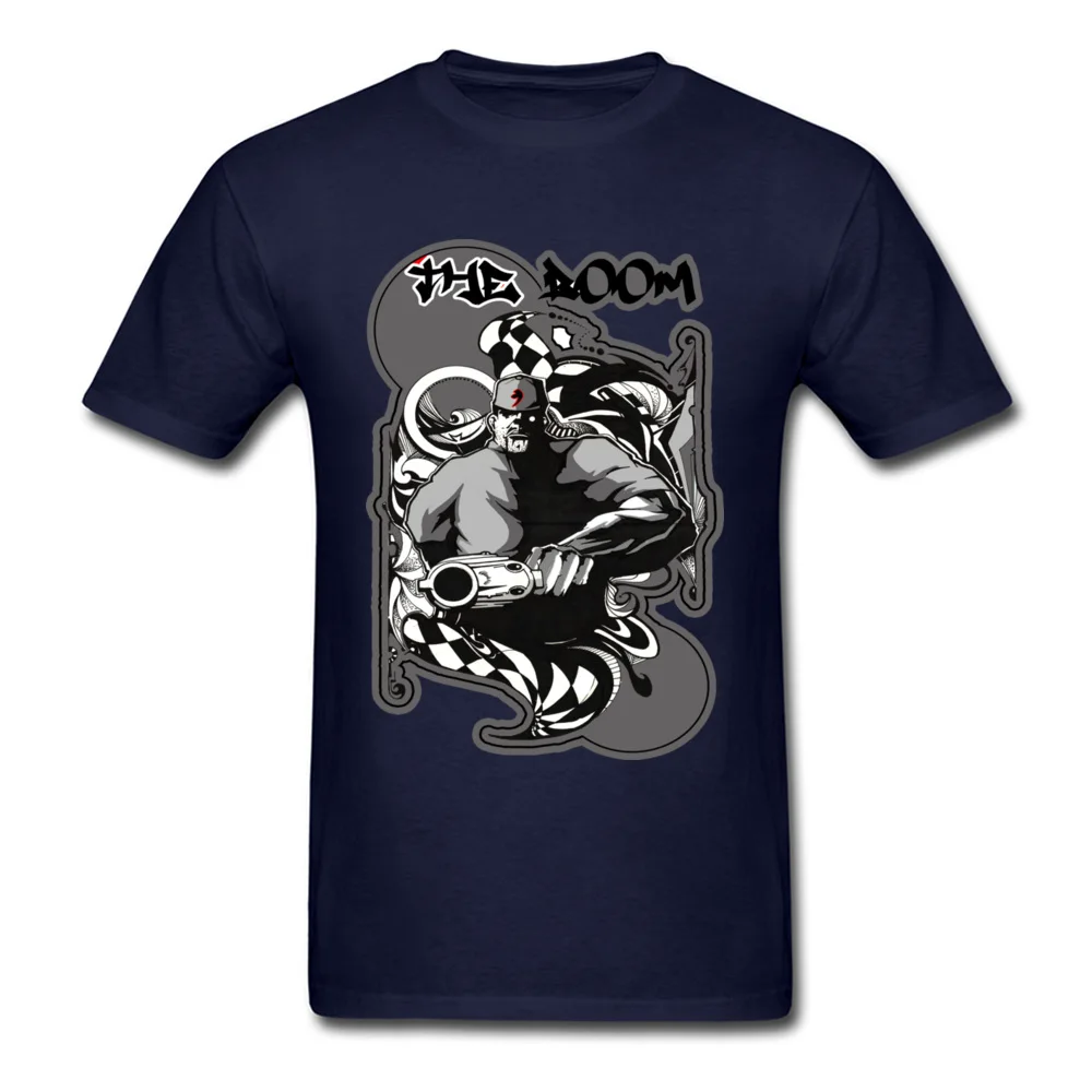 The Doom Tops T Shirt Fashionable Round Collar Casual Short Sleeve Cotton Fabric Man T Shirts Normal Sweatshirts The Doom navy