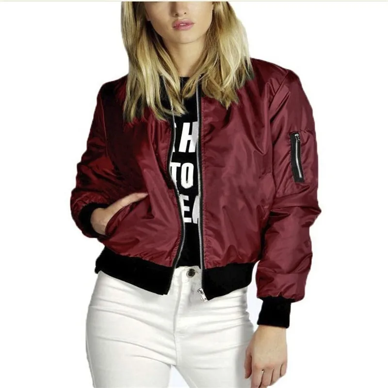 

Women Jackets Spring Autumn Solid Short Jacket Long Sleeve Coats And Jackets Women Oversized Basic Jacket For Women Ladies Coat