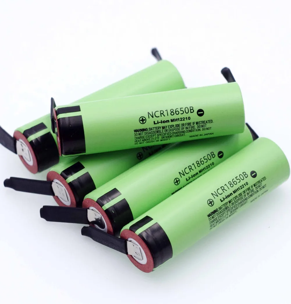 1-10 шт NCR18650B 3,7 V 3400mah 18650 литиевая аккумуляторная батарея сварочные никелевые листовые батареи