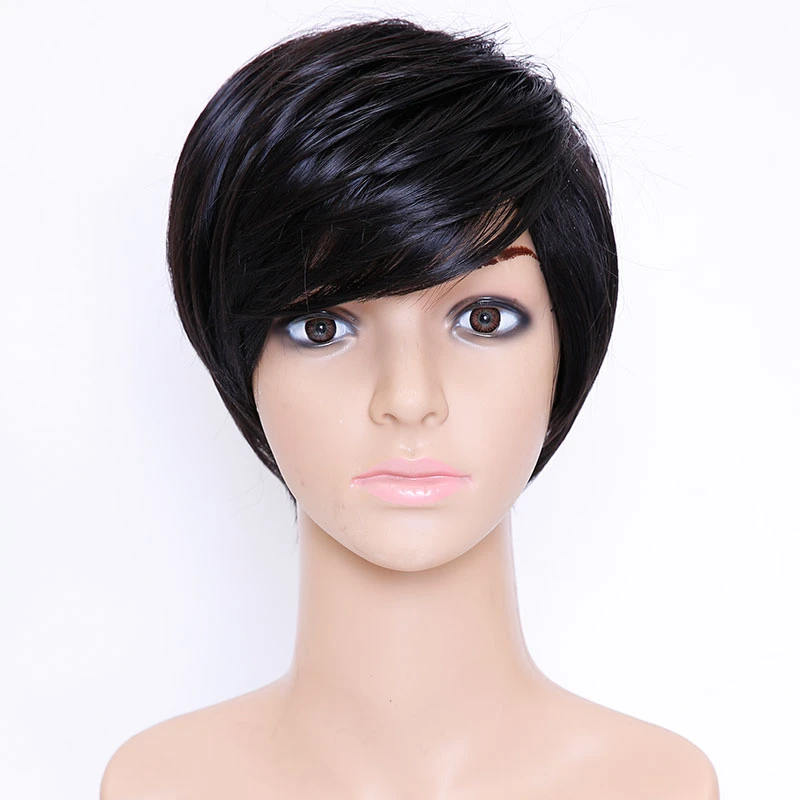 Short Black Pixie Haircuts Short Wigs For Black Women Afro Synthetic Women Cheap Hair Wigs For Women Short Black Wig Cosplay Wigs For Blacks Wigs For Womenshort Wig Aliexpress