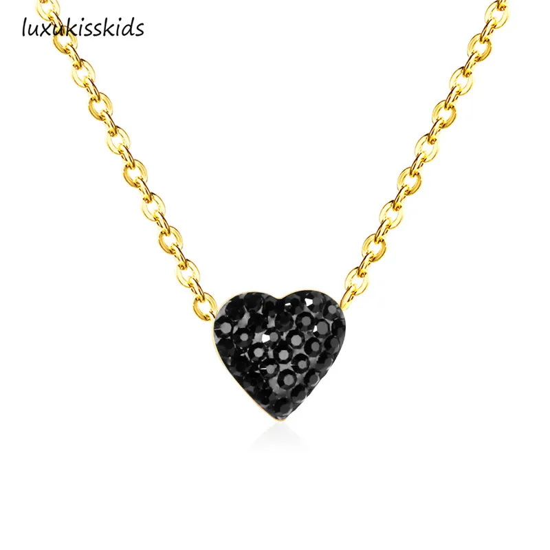 LUXUKISSKIDS массивные подвески в форме сердца из нержавеющей стали 316L женское/Мужское