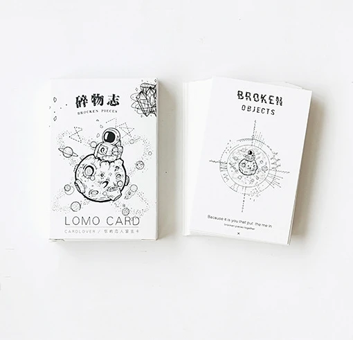 

52mm*80mm broken pieces paper greeting card lomo card(1pack=28pieces)