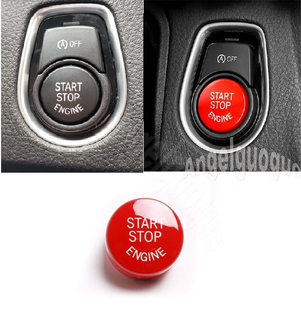 Red OFF Button Car Engine Start Stop Button Replace Upgrade Parts For F30 F10 F34 F15 F25 F48 X1 X3 X4 X5 X6 G30 