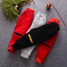 Осенне-зимние штаны-шаровары для маленьких мальчиков и девочек; От 1 до 5 лет для малышей; детская одежда; утепленная одежда для детей; теплые брюки; повседневные штаны для мальчиков
