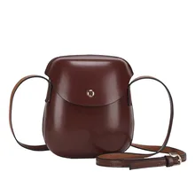 Сумки для женщин кожаная полукруглая женская сумка сумки через плечо подарок коричневая мини сумка почтальон женские корейские дамские сумки