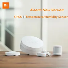 Новейший Xiaomi умный дом Комплект шлюз двери окна датчик человеческого тела датчик беспроводной переключатель смарт-устройств наборы