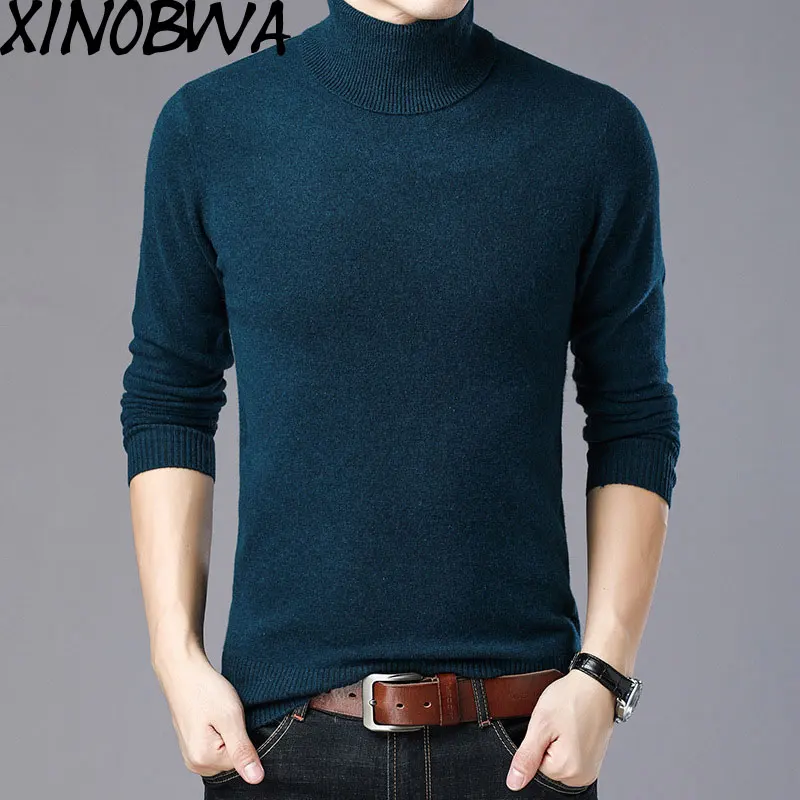 mens slim turtleneck