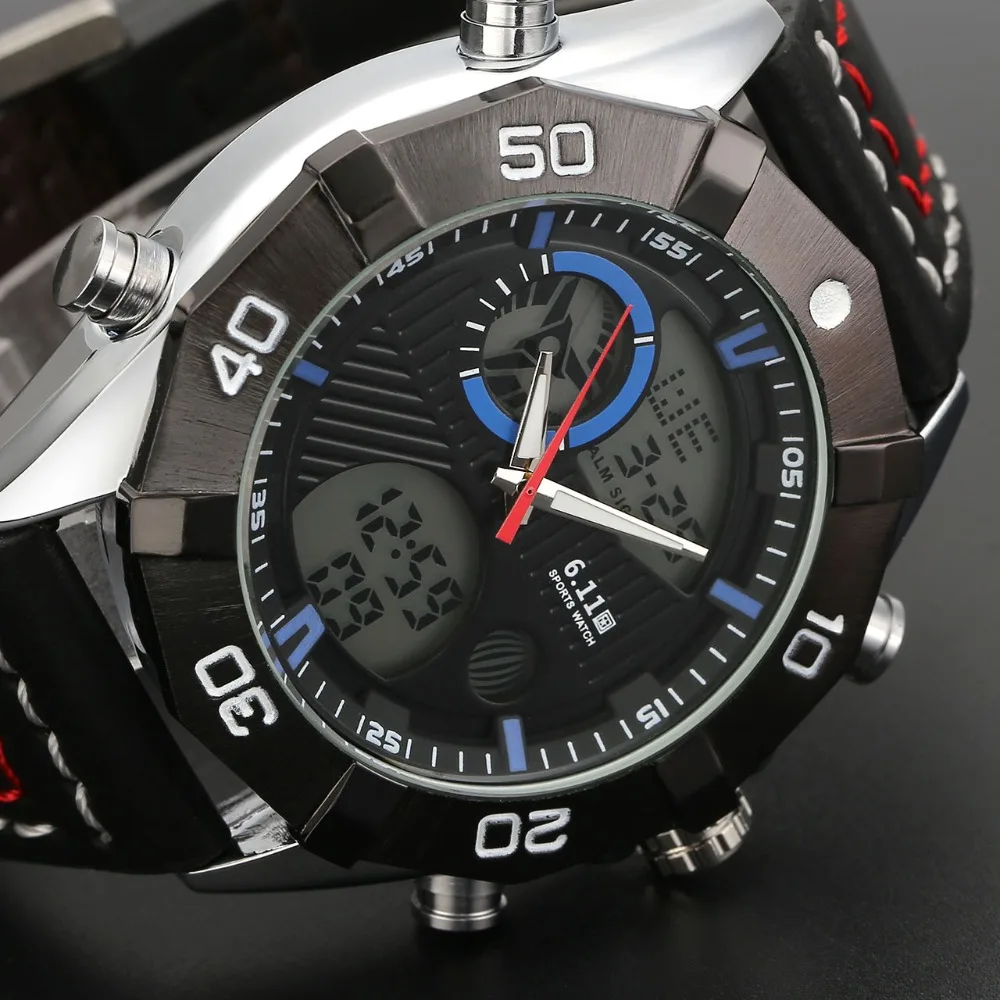 

Fashion Sport Men Watch Waterproof Military Quartz Digital Watch Multiple Time Zone Male Clock relogio masculino hodinky