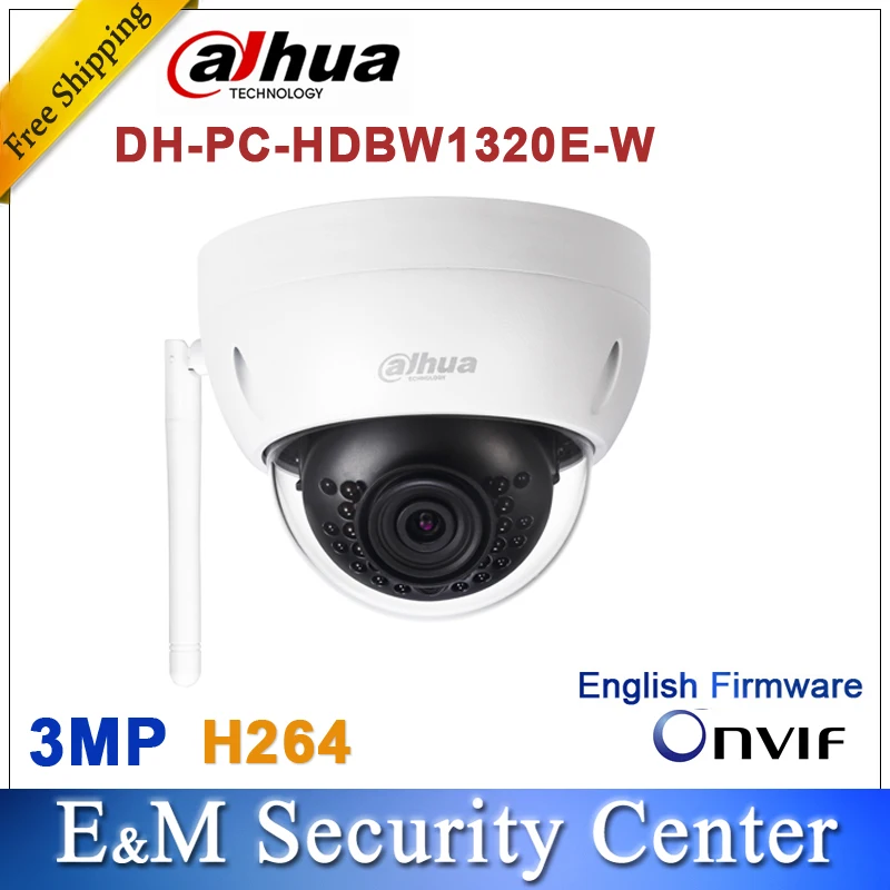 Original Dahua 3MP IPC-HDBW1320E-W dome IP Camera wifi Network IR security cctv Dome IP CCTV Camera Support wifi IPC-HDBW1320E-W