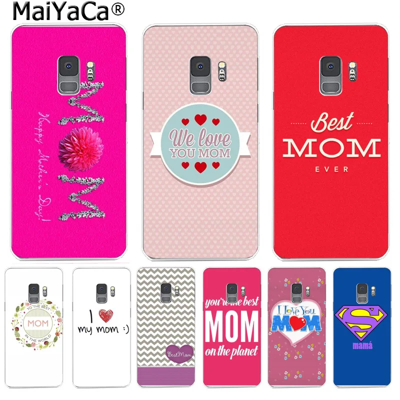 MaiYaCa I love my best mom Phone Case Slim Clear Soft TPU Cover for