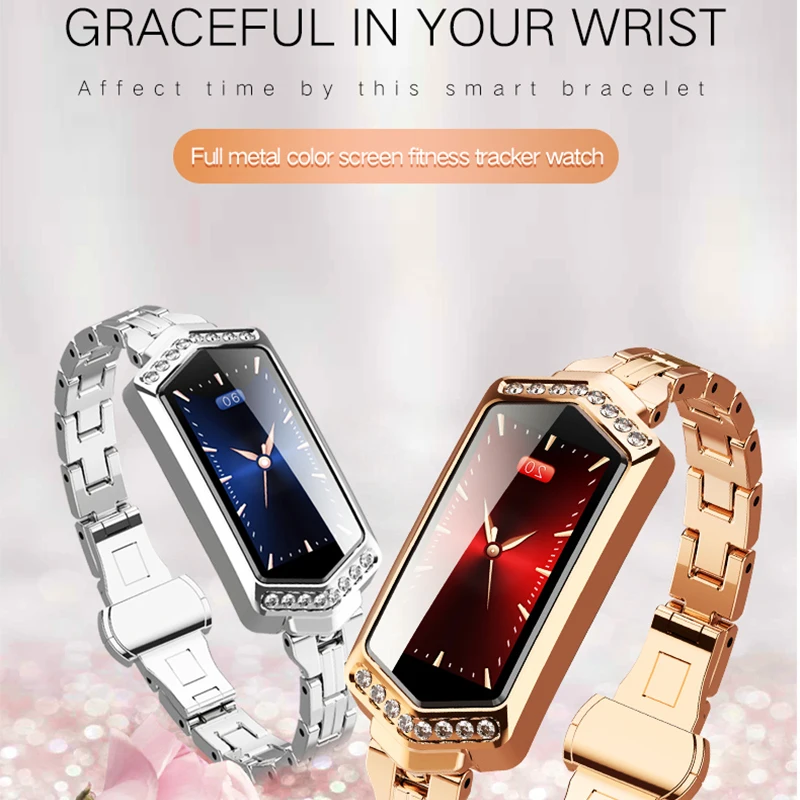 

2019 New Smart Watch Women Waterproof Heart Rate Monitoring Bluetooth for Android IOS Fitness Bracelet Smartwatch Drop Shipping