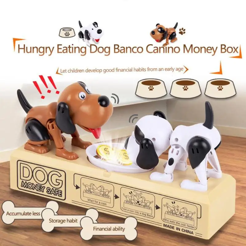 Поедающая Собака копилка автоматический палантин монета копилка подарок для детей игрушка подарок