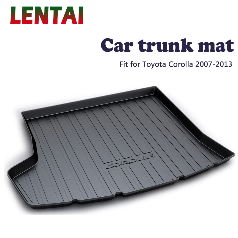 

EALEN 1PC Car rear trunk Cargo mat For Toyota Corolla E140/E150 2007 2008 2009 2010 2011 2012 2013 Anti-slip mat Accessories