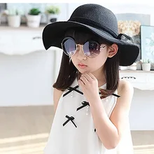 FASHION MODERN Baby Kids Toddler Children Hat Girl Hats Retro Wool Felt hat Sun Beach Cap