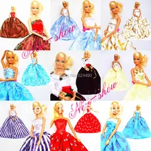 Акция партия 50 шт. великолепное платье ручной работы Кукольное платье одежда аксессуары принцесса юбка для куклы Barbie Kurhn