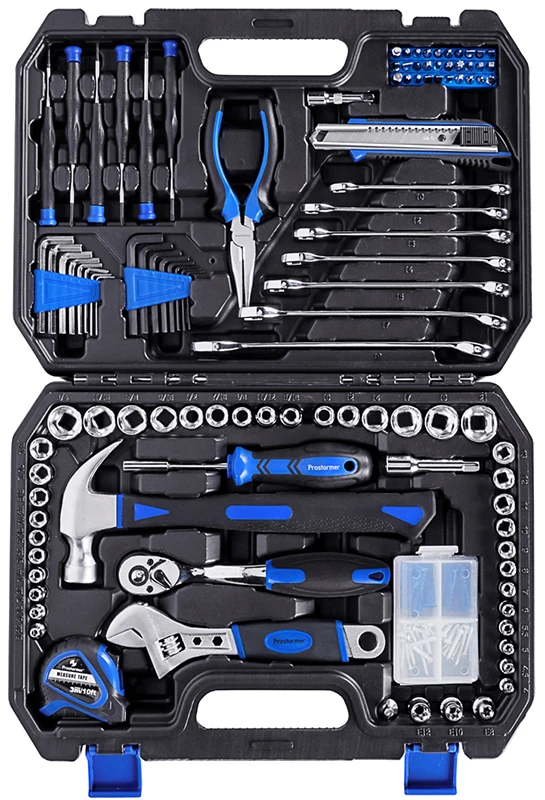 PROSTORMER 148 набор инструментов для ПК гаечный ключ рукав молоток нож ручной инструмент набор на месте ручной Ремонтный комплект домашняя комбинация