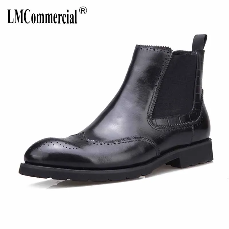New High top Men's Cotton Shoes Genuine Leather Fur Warm Martin Boots all-match cowhide cashmere zipper snow boots men Chelsea
New High top Men's Cotton Shoes Genuine Leather Fur Warm Martin Boots all-match cowhide cashmere zipper snow boots men Chelsea