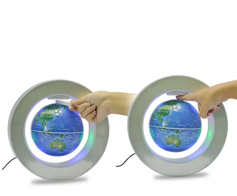 Magnetic Levitation Novelty Round LED World Map Globe Lamp Luminous Rotation Display Antigravity MagicDec Plasma Ball Light (9)