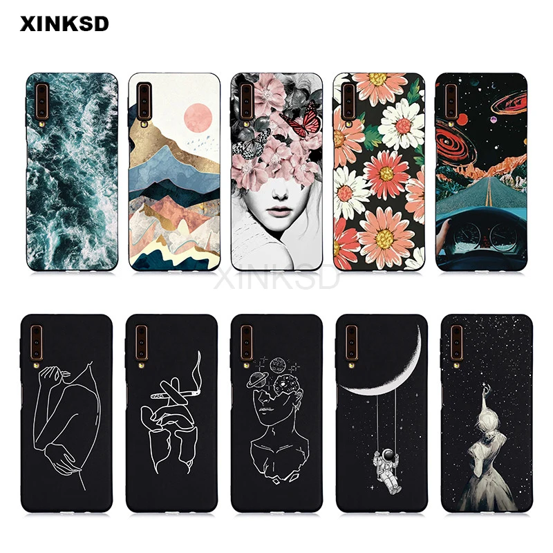 

Line Soft TPU Phone Case For Samsung Galaxy A50 A40 A70 A30 A10 M30 M20 M10 A7 A9 A8 A6 J4 J6 2018 S10E S10 S9 S8 A5 J5 J7 2017