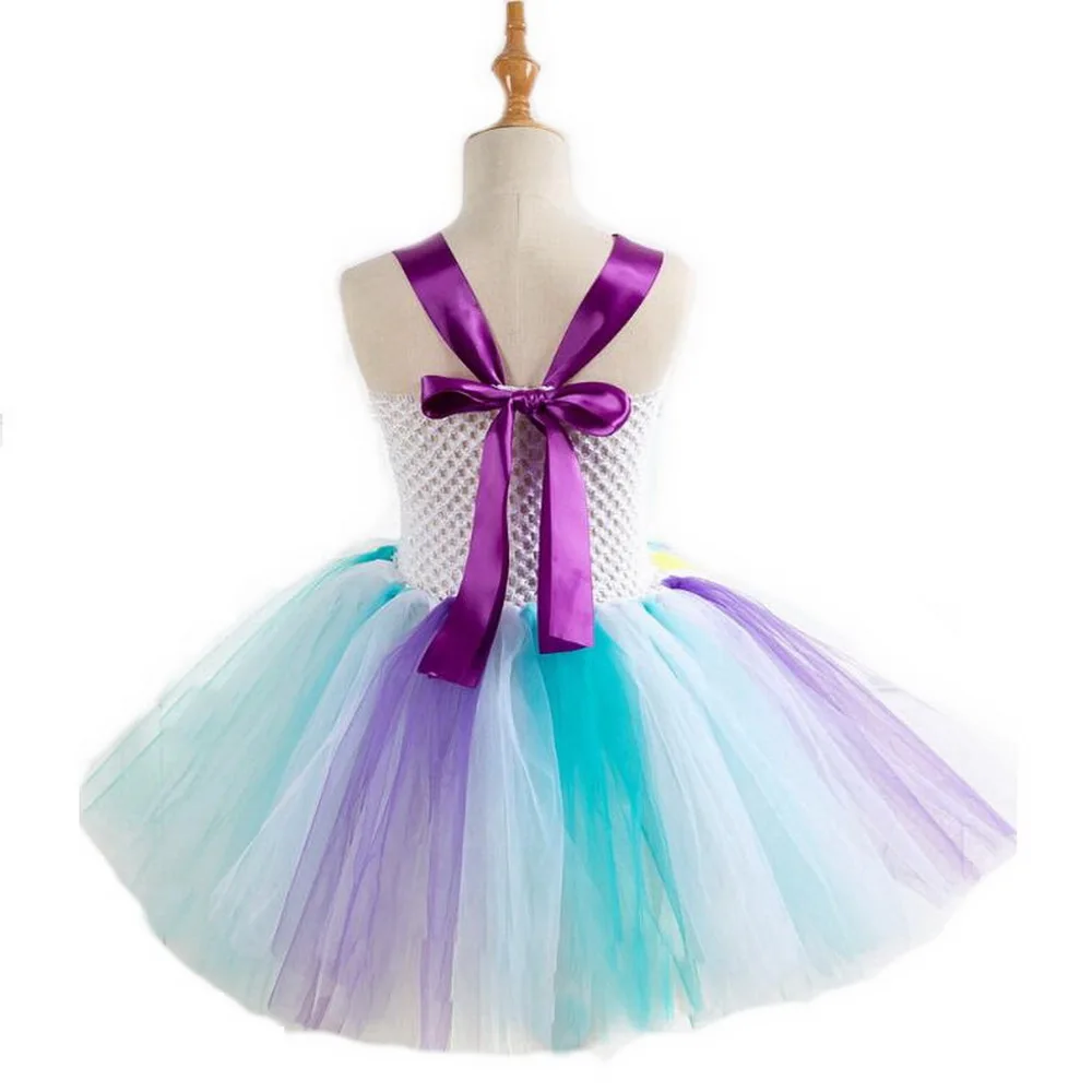Rainbow Unicorn Costumes with Pony Tutu Dress and Hair Band - Princess Girls Party Dress for Children Kids Halloween Unicorn Costume (2-10 Years) image 6