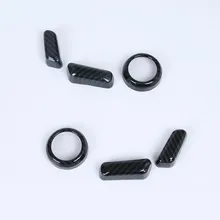 Для Volvo XC60 S90 углеродного волокна ручка регулировки положения сиденья накладка 6 шт стайлинга автомобилей аксессуары