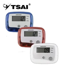TSAI стиль для женщин и мужчин тренировки фитнес Pedomete Мини цифровой ЖК-шагомер для бега шаговый счетчик расстояния