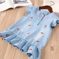 Hurave-2018-New-baby-Girl-clothes-summer-fly-sleeve-ruffles-dress-Kids-Clothes-Casual-embroidery-cherry.jpg_200x200