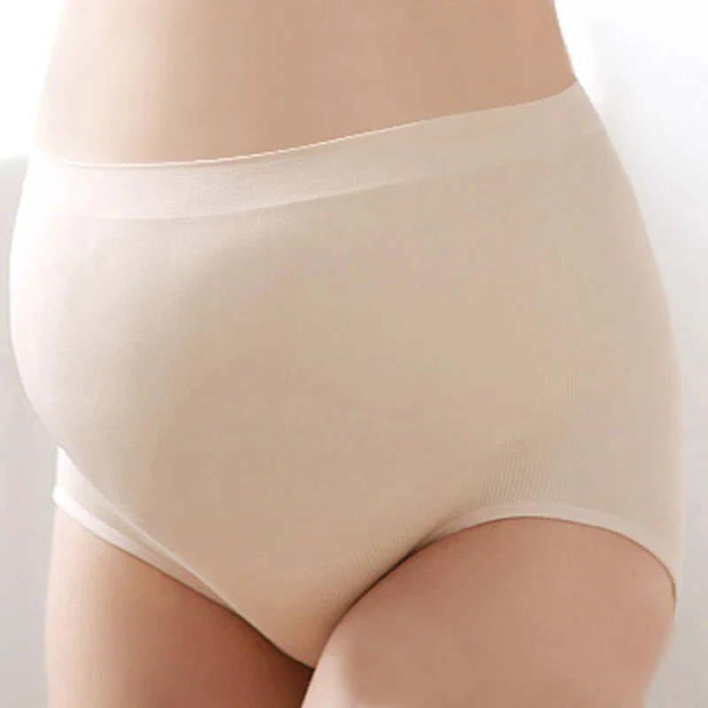 

High Elasticity Maternity Panties High Waist Soft Pregnant Panties Solid Maternity Underwear For Pregnant Intimates Clothing XXL
