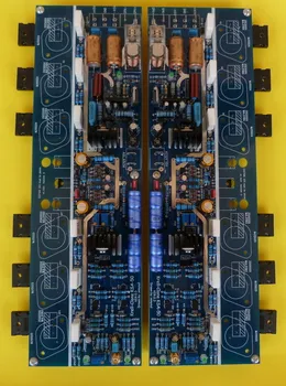

F-006 KSA50 Class A Amplifier Board Dual Mono Two Boards With Speaker Protection Gold Sealing Tube ON MJ15024G/MJ15025G