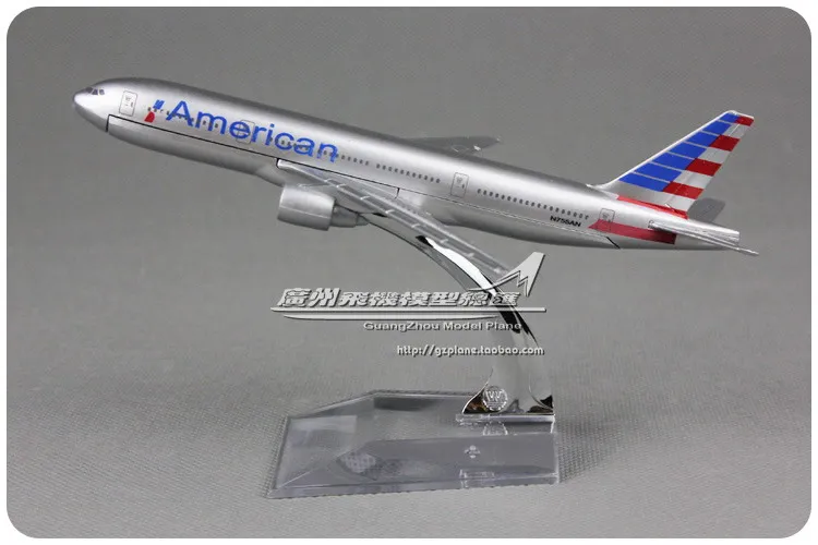 american airlines metal toy plane