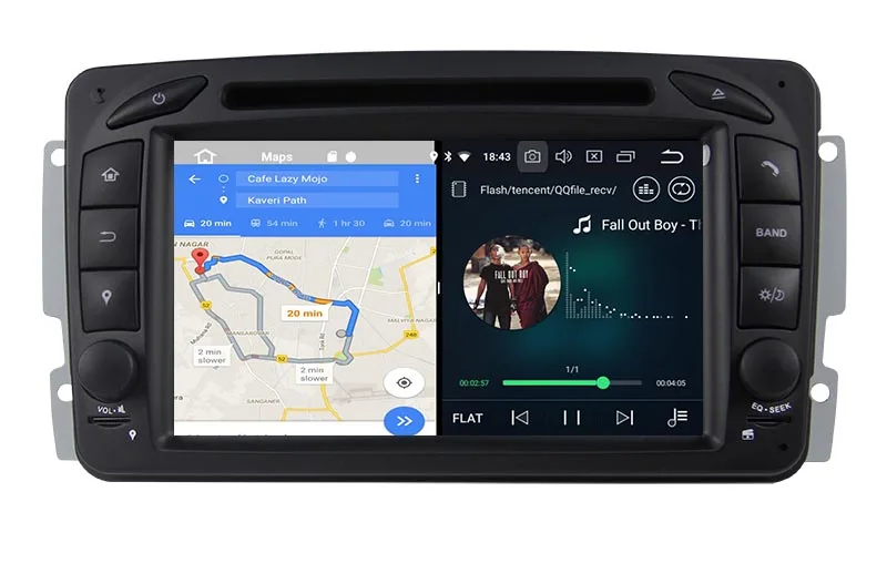 mercedes w203 radio android 8.0 head unit stereo upgrade 3