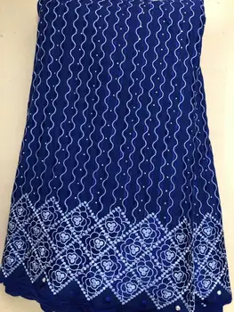 

High Quality Swiss Voile Laces In Switzerland Cotton African Dry Cotton Lace Fabric Nigerian Man Voile Lace 5Yards XSJUN262