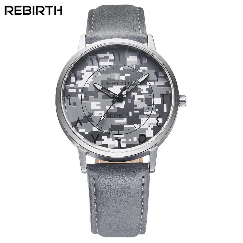REBIRTH 2016 font b Top b font font b Brand b font Men Watch Hours Clock