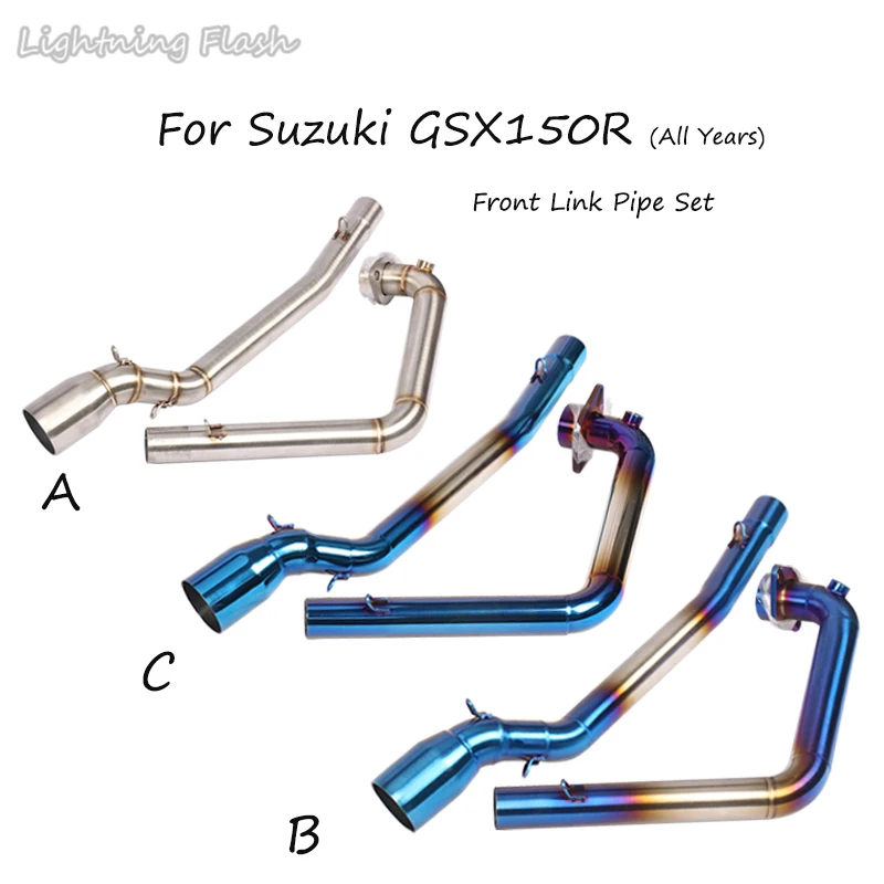 

For SUZUKI GSX150R All Years 51mm Motorcycle Full Exhaust Silencer Pipe Front Link Pipe Without Tail Pipe Slip On ATV Modified