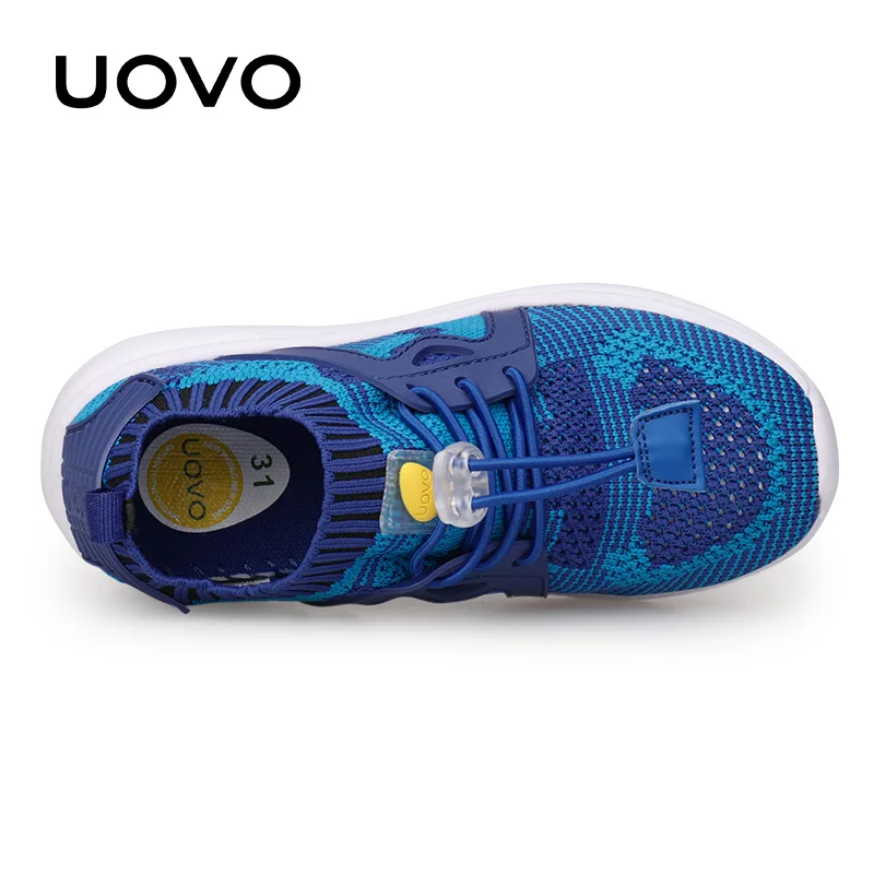 UOVO Kids Sport Shoes Boys Running Shoes 2019 Spring Children Breathable Mesh Shoes For Boys And Girls Fashion Sneakers 27#-37#