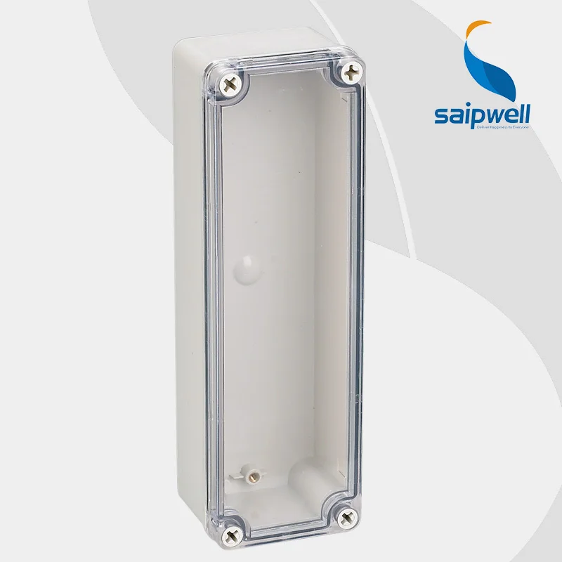 

Saipwell Brand Waterproof plastic case electronics,ABS waterproof switch box 80*250*70mm (Transparent Cover) Type DS-AT-0825