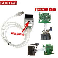 Cabo de diagnóstico automotivo para bmw, inpa k +, lata, com chip ft232rq, para bmw inpa k dcan ferramenta para bmw k pode inpa