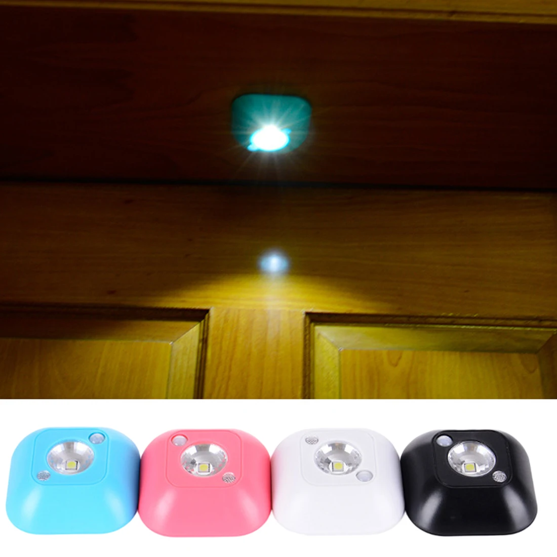 1 шт. светодиодный датчик ночного света индукционный инфракрасный датчик движения светильник на батарейках настенный светильник шкаф лестница свет умный свет