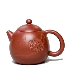220 мл аутентичный известный Лотос Дракон яйцо чайник Исин Zisha китайский чайник кунг-фу пуэр чай черный чай подарок