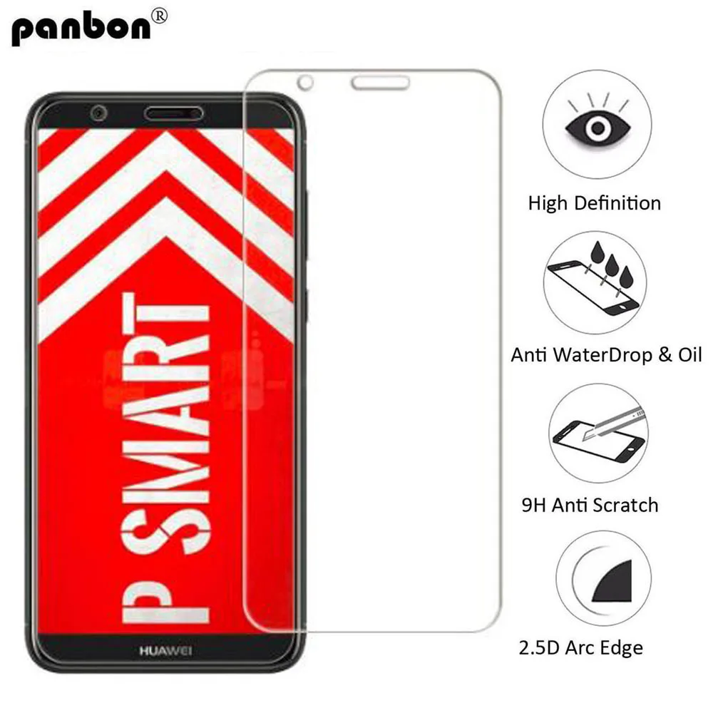 

Panbon Protective glass For Huawei P Smart Tempered Glass on Honor enjoy 7s Screen Protector 0.26mm 9h Film