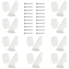 10 комплектов пластиковых штифтов управления рога 4 отверстия с винтами W13xL18xH25mm части радиоуправляемого самолета Электрический пенопласт Замена