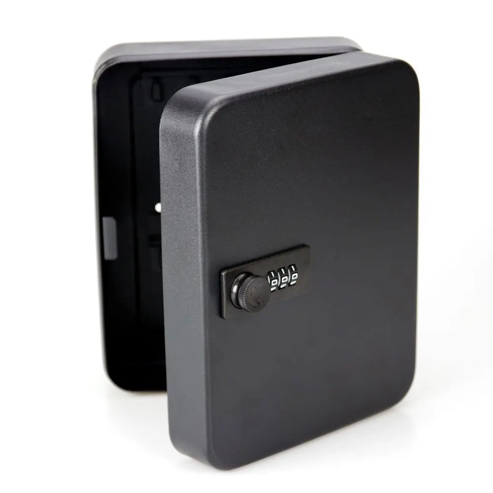 New Cost-effective Best Price Lockable Security Metal Key Cabinet Safe Storage Box with 36 Tags Fobs Wall Mounted