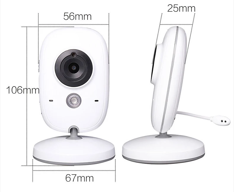 VB603 видеоняня монитор 2,4G беспроводной 3,2 дюймов lcd 2 способа аудио разговора ночного видения наблюдения камеры безопасности младенца няня