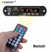 KBBIDU płyta dekodera MP3 5V 12V Bluetooth odtwarzacz MP3 dekoder Radio FM TF USB 3.5 Mm WMA odbiornik Audio AUX zestaw samochodowy