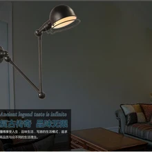 Ретро Loft Промышленного ПРИВЕЛО Старинные Стены Лампы свет С Длинной Рукой, Бра Arandela Де Сравнению